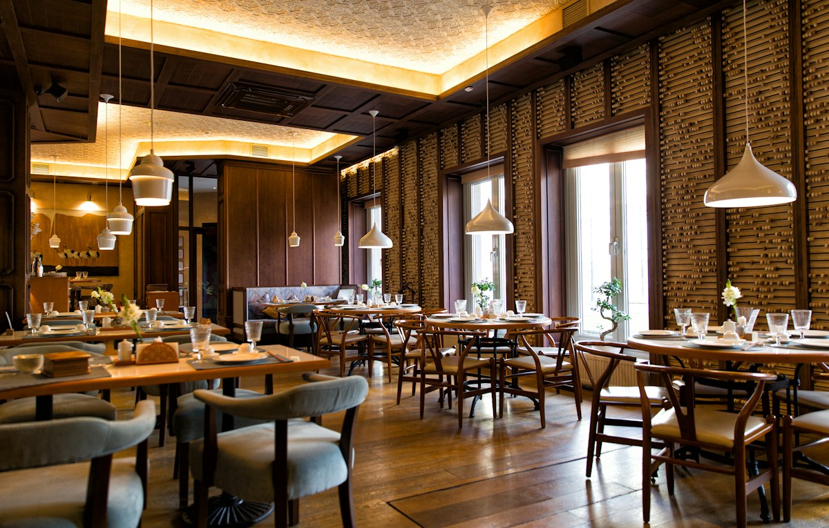 Thoughtfully designed restaurant interior